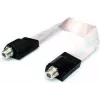 FD 3 plochý kábel e+p 0,2 m konektor samica/konektor samica biely 75 Ω