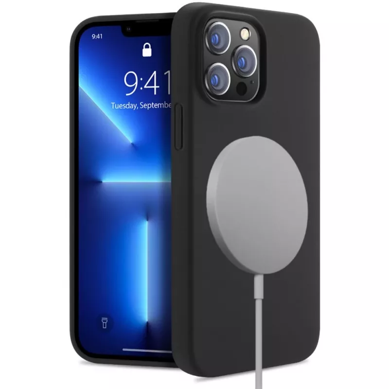 StyleShell Shock, puzdro na telefón čierna, iPhone 16 Pro Max, kompatibilné s MagSafe