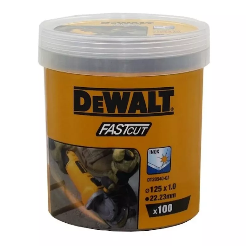 DeWalt DT20540-QZ Metal Target Inox rezné kotúče 125 x 1,0 mm, balenie 100 ks