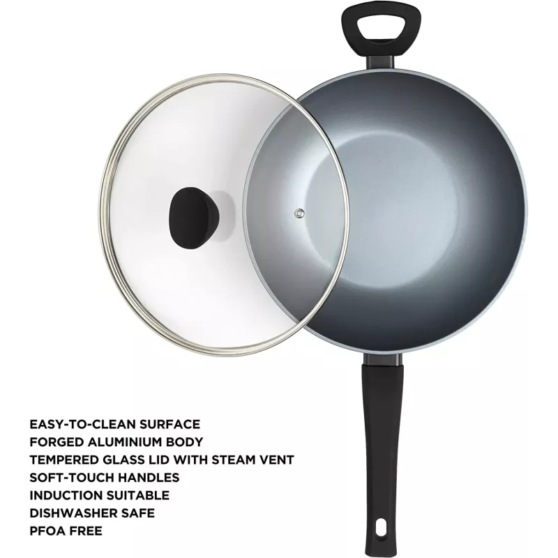 Wok Russell Hobbs RH01709EU 28 cm perleťový, nepriľnavá panvica
