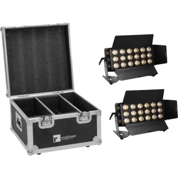 LED svetelný set EUROLITE CLS-18 QCL RGB/WW 18x7W s flightcase