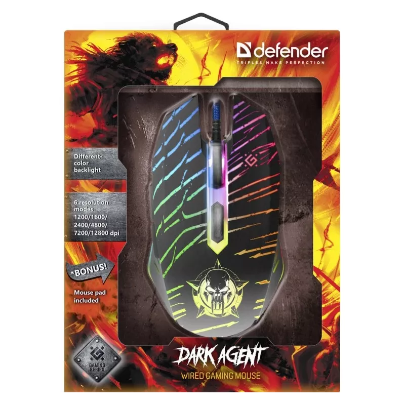 Myš Defender DARK AGENT GM-590L USB Type-A