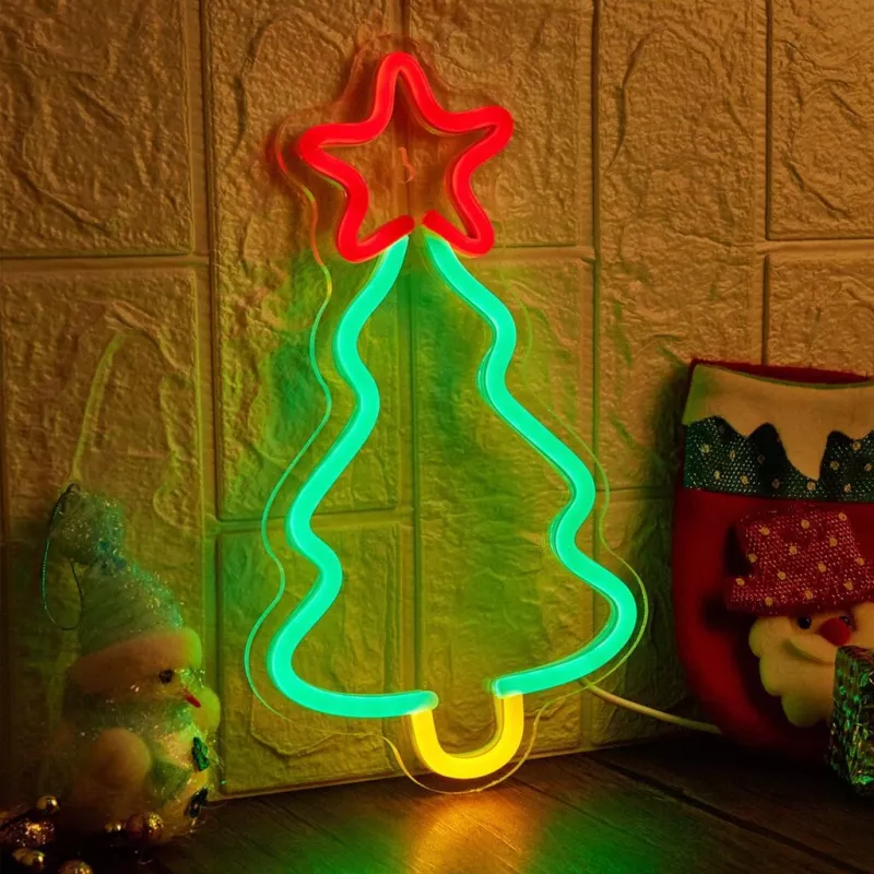Manta SNL106MT LED vianočný stromček v neónovom štýle, napájanie cez USB