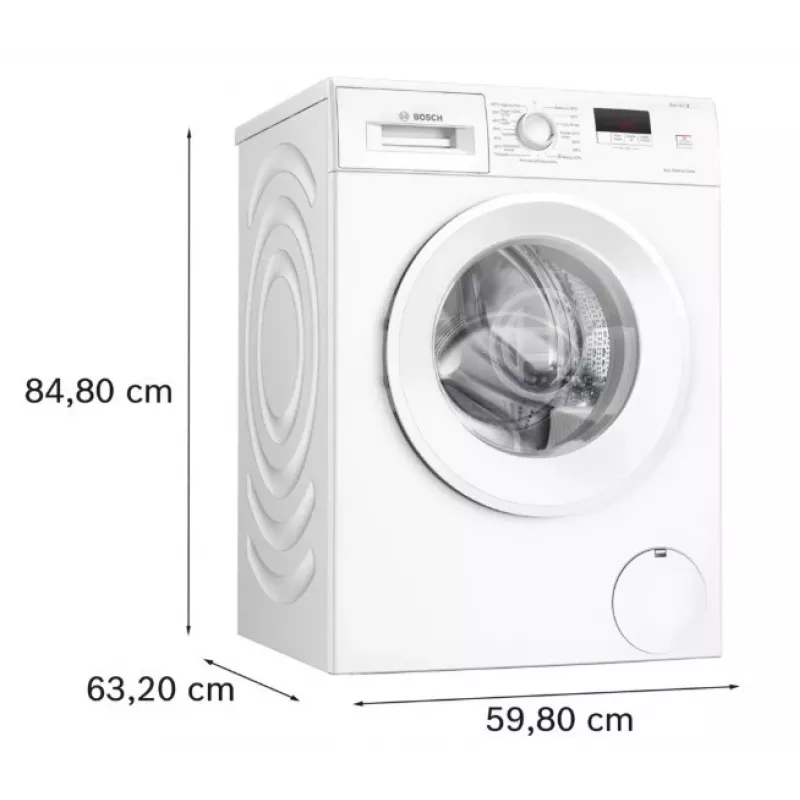 Práčka s predným plnením Bosch WGE02201PL — 8 kg, 1200 ot/min, 55 l bubon, LED displej, invertor