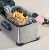 Fritéza Taurus Fry 3 Single – kapacita 3 l, 2000 W, nerezová oceľ, nastaviteľný termostat 150–190 °C