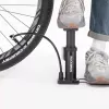 Rockbros 42610002001 bicyklová stojanová pumpa s manometrom čierna
