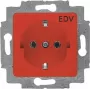 20 EUC/DV-217-101 SCHUKO zásuvkový modul červený RAL3020 (2CKA002011A6251)