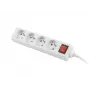 Predlžovacia zásuvka Lanberg PS1-04E-0150-W 1,5m 4 AC zásuvky interiér biela