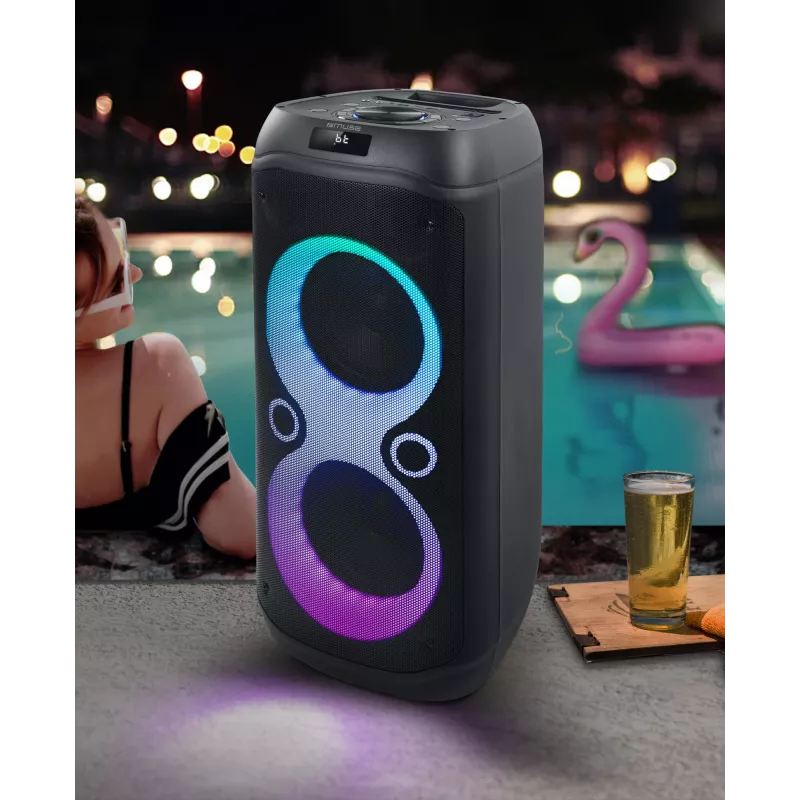 Muse M-1937 DJ prenosný/party reproduktor čierny 600 W