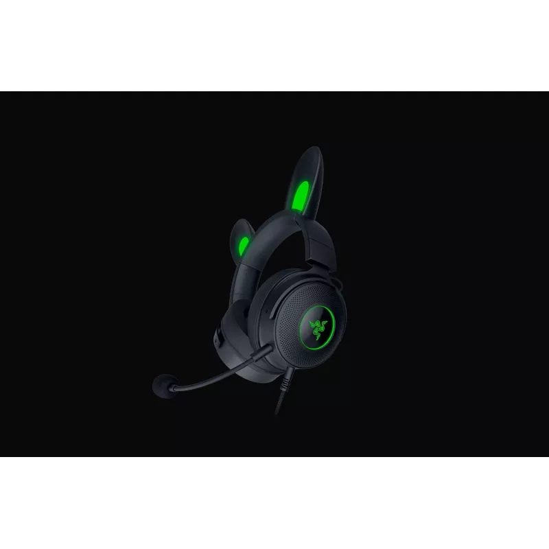 Razer Kraken V2 Pro Kitty Edition – káblové over-ear herné slúchadlá, čierna