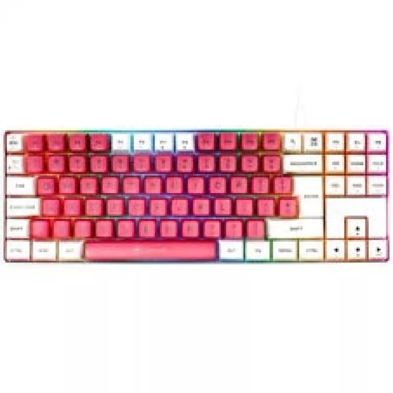 GAMIAC TKL90G herná klávesnica, Kailh modrá - biela/červená