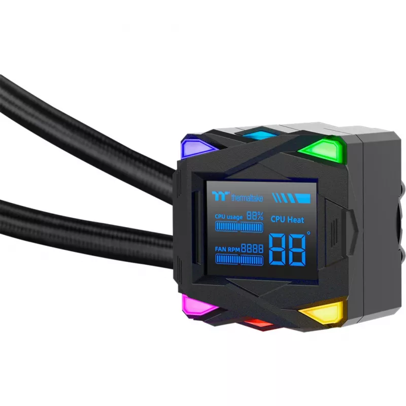 Sada kvapalinového chladenia Thermaltake LA240-S ARGB 12 cm čierna