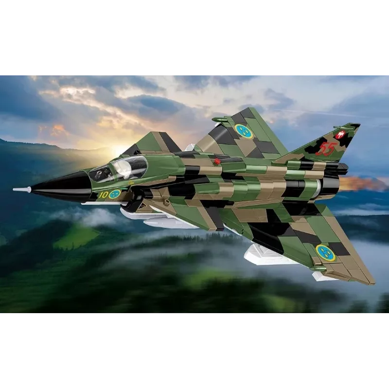 Stavebnica Cobi Blocks Saab AJS 3 Viggen 911-dielna modelárska sada, 911 dielov