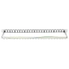 Prázdny Keystone patch panel Intellinet 721011, 24-portový, 0,5U, tienený, 19 palcov
