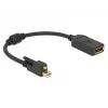 DisplayPort kábel DeLOCK 62638 Mini DisplayPort 0,25 m čierny