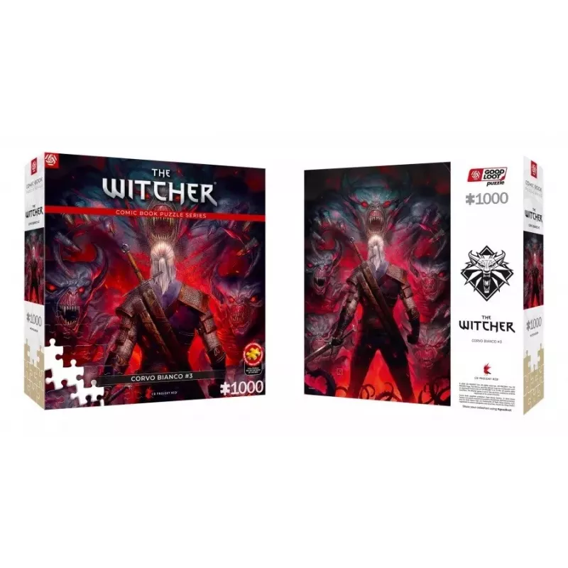 Good Loot Comic Book Puzzle: The Witcher (Wiedźmin) Corvo biela, 1000 dielikov
