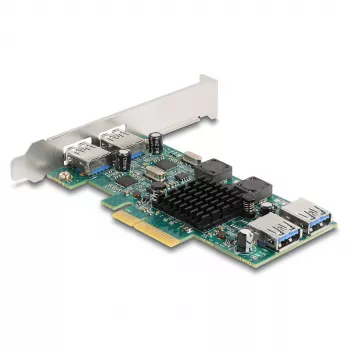 DeLOCK PCI Express x4 karta 2 x USB 5 Gbit/s Type-A 2 x interné USB