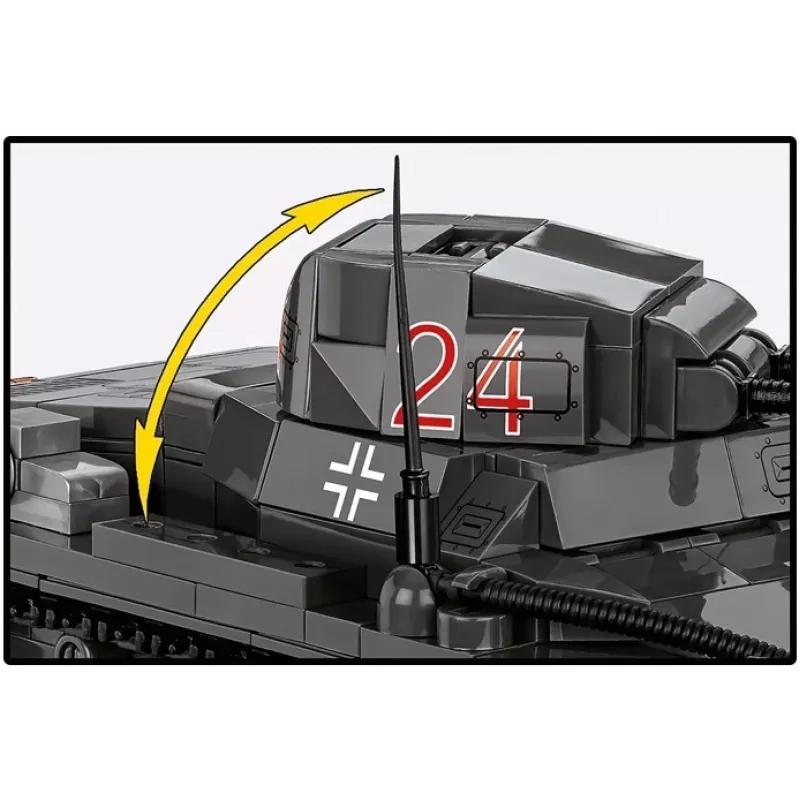 Stavebnica Cobi Panzer I Ausf. B – 654 dielov, detailný model stavebnice