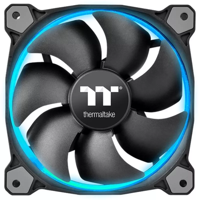 Thermaltake Riing 12 LED RGB Sync Edition CL-F071-PL12SW-A 120 mm ventilátor do skrine, 3 ks, do 1500 ot./min, čierny