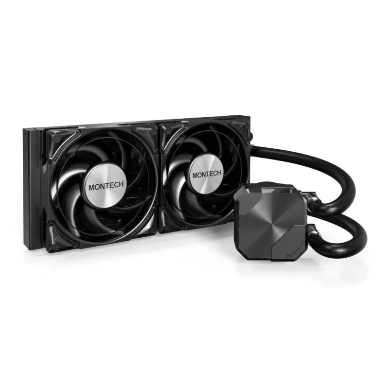 Montech HyperFlow Silent 240 procesorový All-in-One kvapalinový chladič 12 cm čierny 1 ks