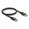 DeLOCK DisplayPort kábel 8K 60 Hz 3 m čierny kov