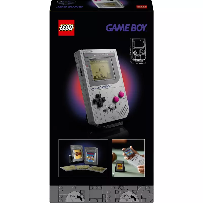 LEGO Retro dizajn stavebnica Game Boy 72046 – detailná replika modelu, stojan na vystavenie