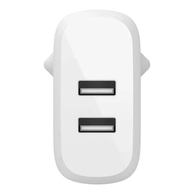 Belkin BOOST CHARGE - napájací zdroj - 24 watt - QC 3.0 - 2 výstupné konektory (USB) - biely (WCB002VFWH)