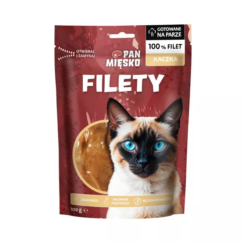 Maškrta pre mačky Pan Mięsko Kačacie filé 100 g