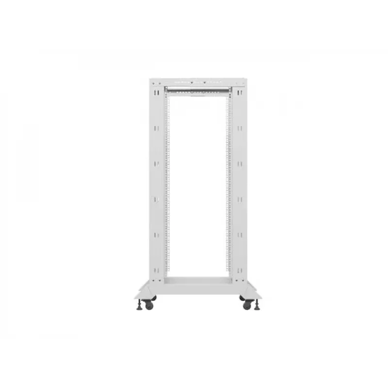 LANBERG 19-palcový otvorený rack 27U 600x800 mm sivý, 27U open-frame serverový rack