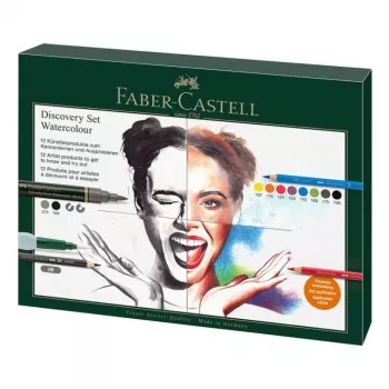 Sada farebných ceruziek Faber-Castell Discovery Set — 12 kusov, viacfarebná