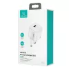 USAMS T36 Mini USB-C sieťová nabíjačka, 20 W, PD 3.0, s 1 m USB-C na Lightning káblom