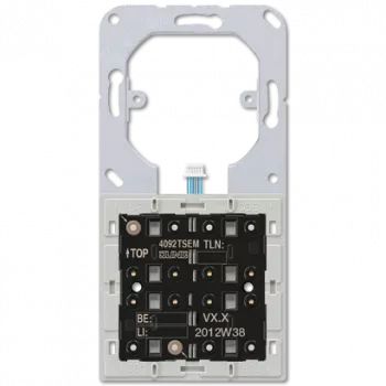 JUNG 4092 TSEM elektrický spínač tlačidlo 2P čierna - sivá (4092TSEM)