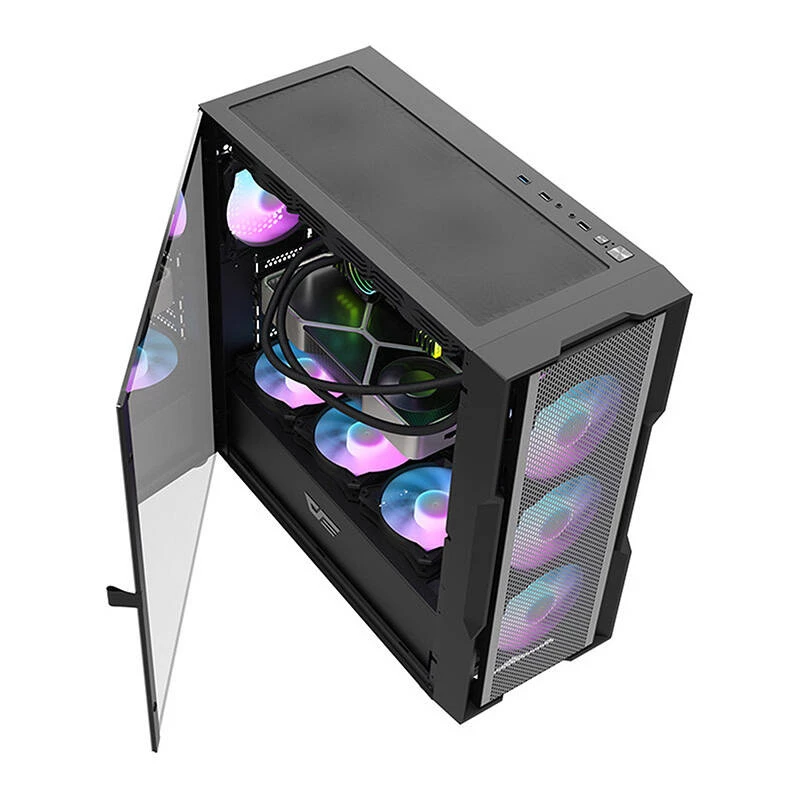 Počítačová skriňa Darkflash DK431 Mesh, ATX, čierna