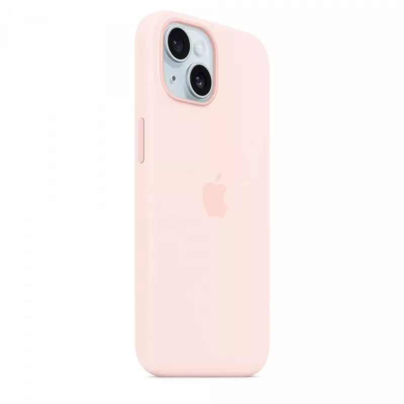 Silikónové puzdro s MagSafe pre iPhone 15 – svetloružová