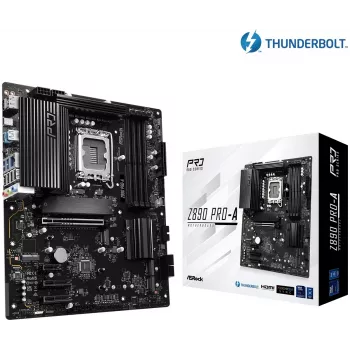 Základná doska ASRock Z890 Pro-A ATX — Intel Z890 čipset, LGA 1851, DDR5, 4x DIMM, 256 GB, 2.5Gb LAN, PCIe Gen5