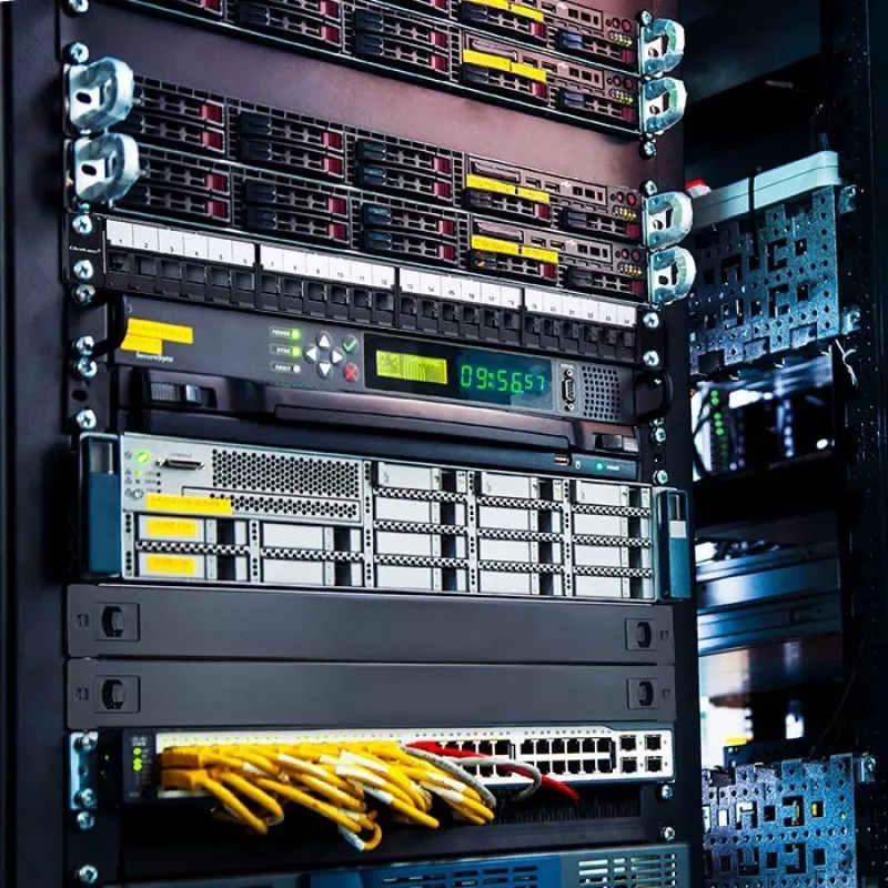 Qoltec 54516 patch panel pre 19-palcový rack, 24 portov, 1U, UTP, čierny