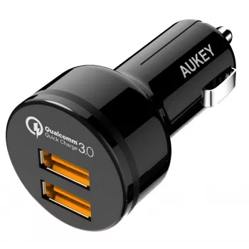 CC-T8 ultrarýchla auto nabíjačka 2xUSB 3.0 6A 36W + Micro-USB kábel 1m