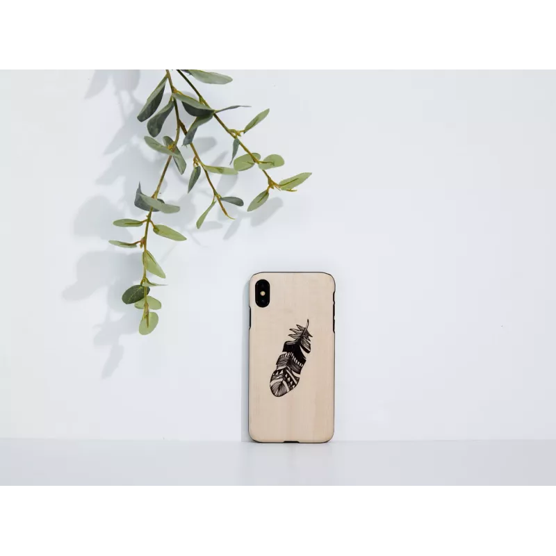 Puzdro na smartphone man and wood pre iPhone XS Max Indian čierna