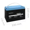 Qoltec 53705 lítium-železofosfátová batéria 100 Ah 12,8 V