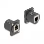 DeLOCK D-Type modul RJ12 konektor samica na konektor samica čierny 88107