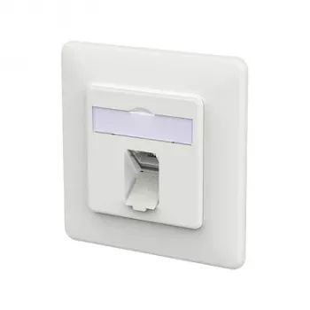 METZ CONNECT zásuvka E-DAT C6A LSA++ 1 port UP dopravná biela