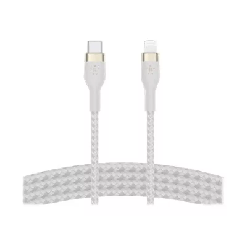 Belkin BOOST CHARGE - Lightning kábel - 24 pin USB-C samec na Lightning samec - 1 m - biely - pre Apple iPad/iPhone/iPod (Lightning)