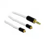Audio kábel DeLOCK 85845 1,2 m 3,5 mm 2x MMCX biely