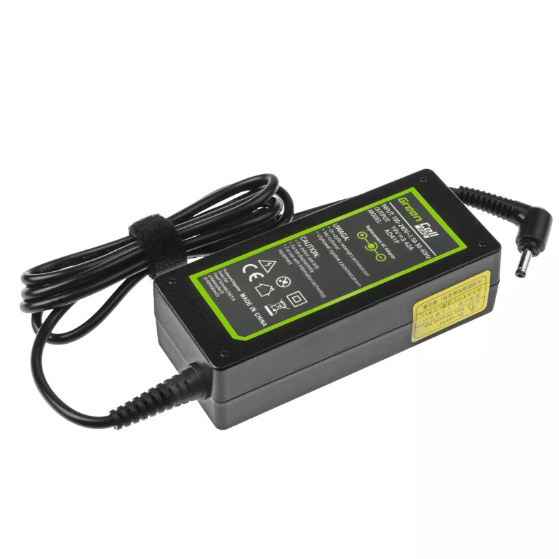 Napájací zdroj Green Cell AD41P 65W pre ASUS notebooky, 19V 3,42A, interiér, čierny