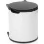 Odpadkový kôš Brabantia 428081 15L okrúhly čierny biely