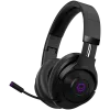 Lorgar Noah 702 (LRG-GHS702) bezdrôtový herný headset, Bluetooth 5.3, USB prijímač, 3,5 mm AUX, 40 mm meniče, 1000 mAh, RGB, čierny