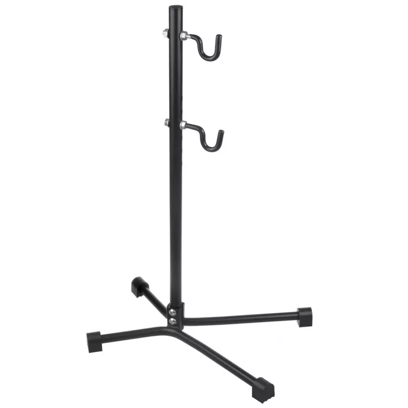 Bicyklový servisný stojan MACLEAN MC-434, skladací servisný stojan, nosnosť 20 kg, čierny