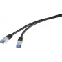 Renkforce RF-4673690 Sieťový kábel čierny 5 m Cat6a S/FTP (S-STP)