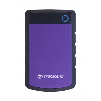 Transcend StoreJet 25H3P – pevný disk – 1TB – externý – 6,4 cm (2.5) – SuperSpeed USB – 5400 ot/min – vyrovnávacia pamäť: 8MB – brilliant purple (TS1TSJ25H3P)