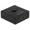 DeLock HDMI 2-1 obojsmerný 4K 60 Hz kompaktný - Retail Box - video/audio switch - 2 x HDMI - desktop (64072)
